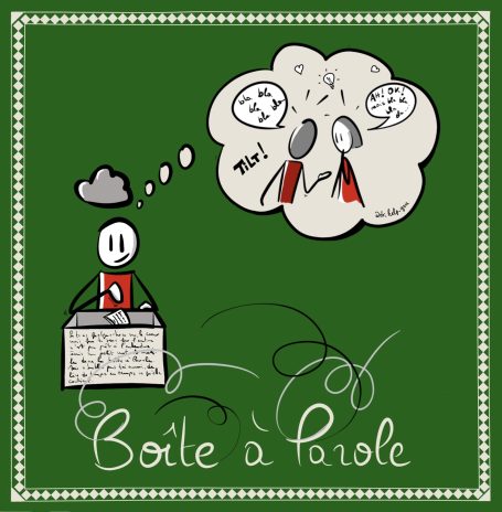 Illustration boîte en bois